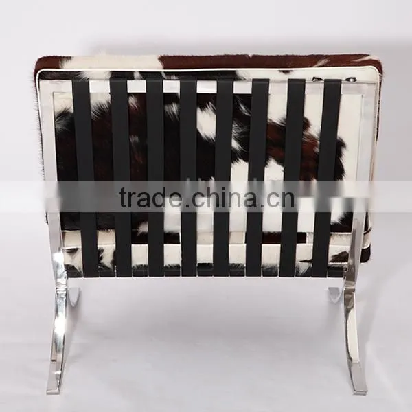 Furniture Factory Wholesale Kock off Barcelona Chair in Cowhide photo-6