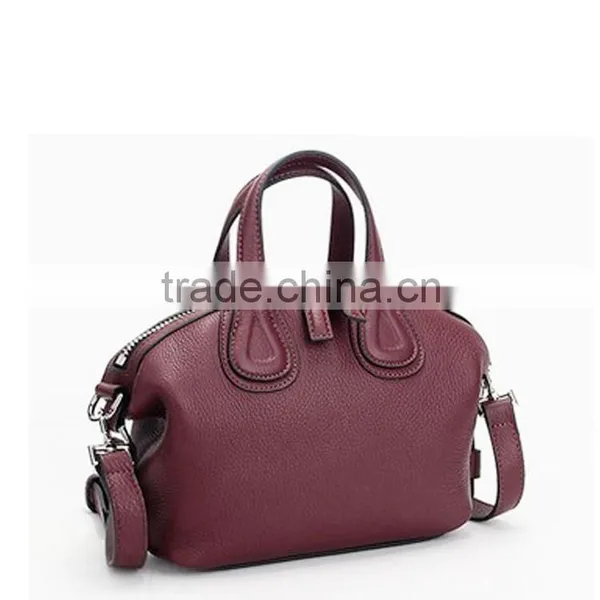 Purple Color Plain Leather Handbag Charms Wholesale photo-3