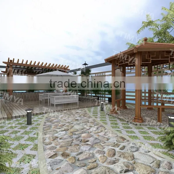 Outdoor Aluminum Frame Doubl Lamp for Garden Line Gazebo photo-5
