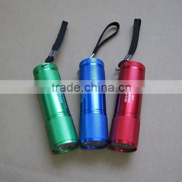 9 Led Flashlight With Silicon