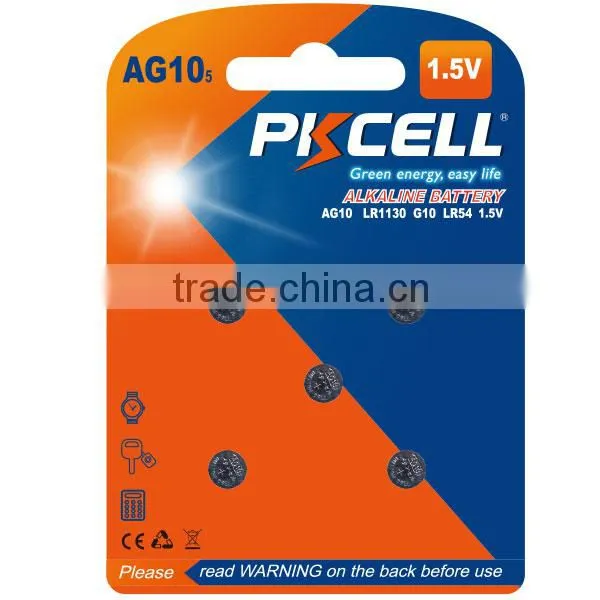 Hot Sale 1.5V AG10 LR54/189/L1130 Alkaline Button Dry Cell Battery photo-3