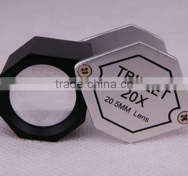 Jewelry Magnifier Pocket 20x20.5mm Magnifier Gem Magnifying Glass Loupe CE photo-2