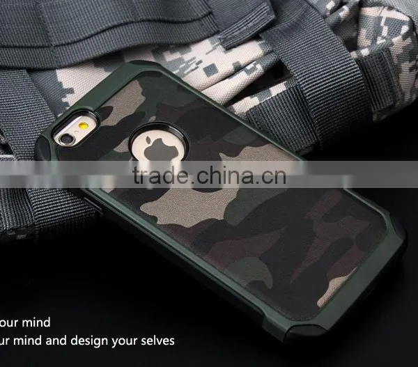 NX Case Army Camouflage Hybird Case 2 in 1 PC + TPU Crash Proof Silicon Back Cover For IPhone 6 6S With Retailbox photo-4