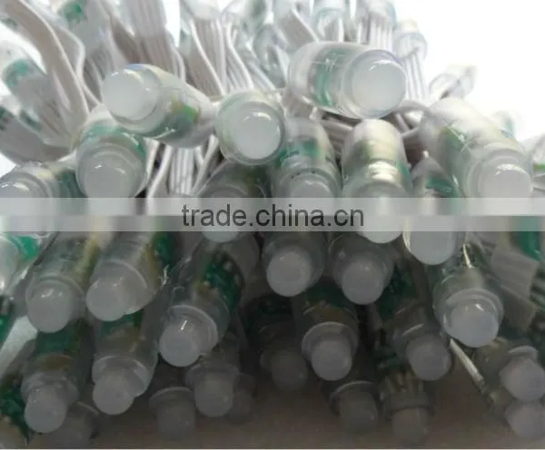 WHITE Wire IP68 DC12V Input 12mm Through-hole LED RGB Dump Node;100pcs a String photo-5