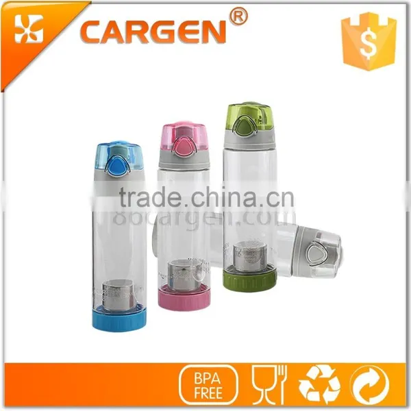 Wholesale Transparent Plastic Tea Strainer Water Bottle photo-6