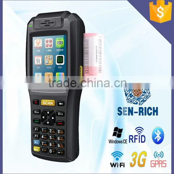 Win CE6.0 Mobile Computer PDA With 1D/2D Barcode Scanner,Thermal Printer,Wireless