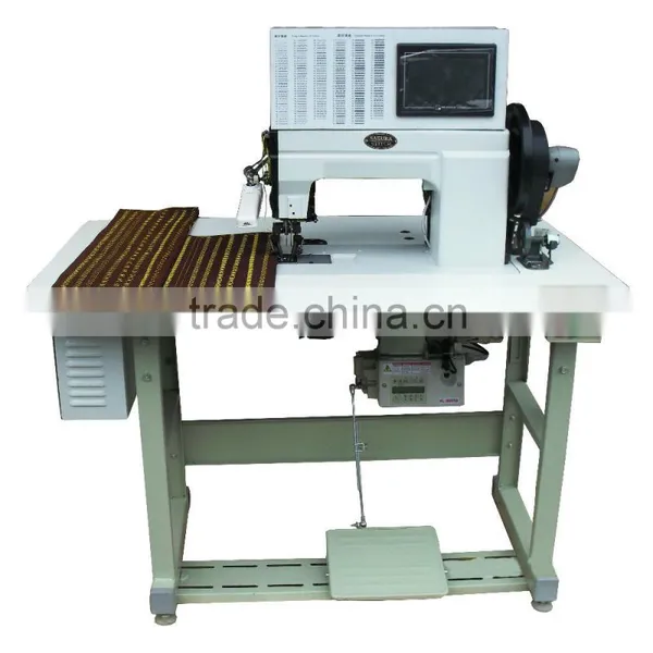 Double Needle Computer Controlled Leather Sofa Sewing Machine With 200 Stitching Patterns