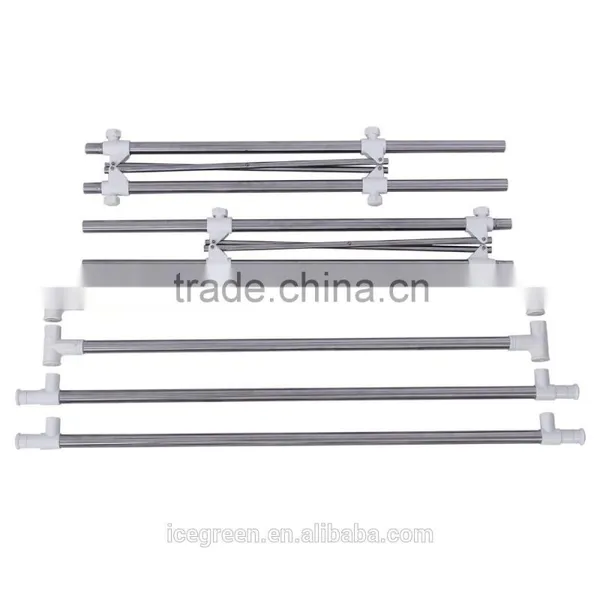 Foldable Double Rail Adjustable Hanging Garment Rack photo-5