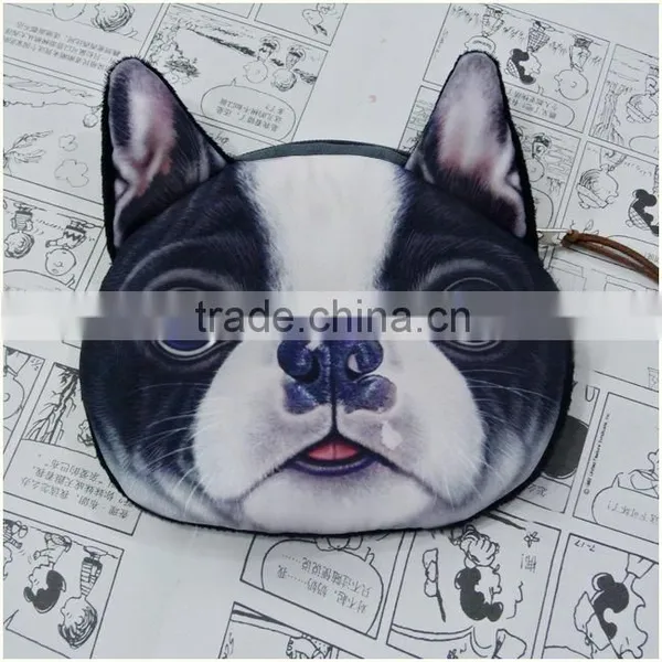 Aimigou Wholesale Factory Direct Sale 3D Dog Faced Coin Purses photo-5