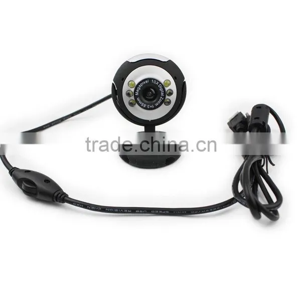 2016 New Wholesale USB 2.0 6 LED PC HD 10x Digital Zoom Webcam Laptop Camera photo-3