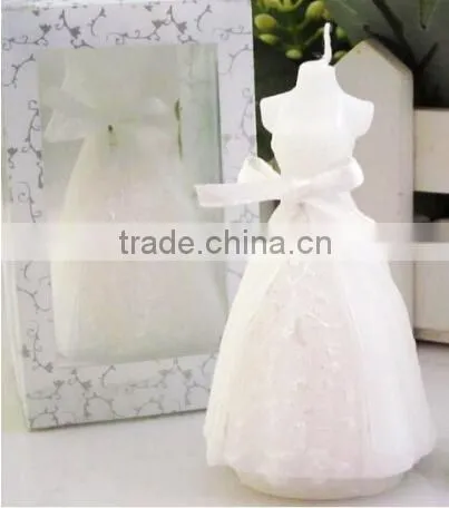 New Wedding Gown Dress Candle For Wedding Party Birthday Souvenirs Gifts Favor photo-4