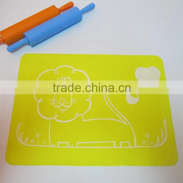 Custom Logo Printing Design Non-stick Kitchen Baking Mat Silicone photo-4
