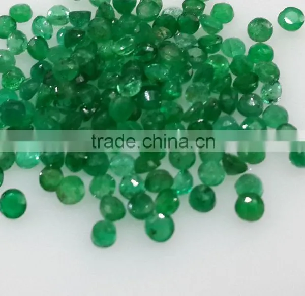 1.5-2mm Natural Loose Round Emerald Lot Brazil Origin Non-heated Non-treated photo-3