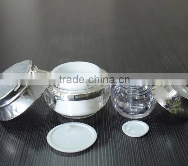 China Wholesale Acylic Cosmetic Jars Luxury Packing Cream Jar Plastic Containers photo-2