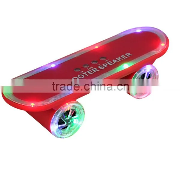 Colorful LED Light Bluetooth Speaker With TF USB Player FM Radio Mini Portable Scooter Bluetooth Speaker photo-2