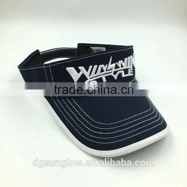 Wholesale 3D Embroidery Sun Protection Blue Golf Caps photo-2