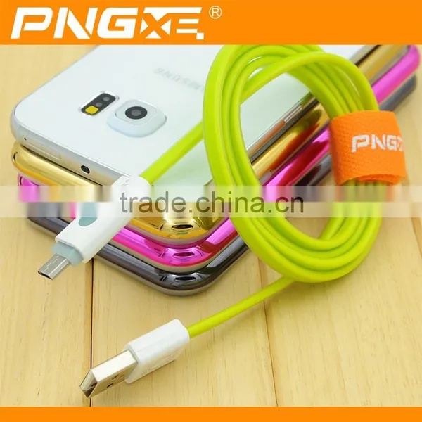 2016 High Quality Colored Led Usb Cable Noodle Flat Micro Usb Cable for Samsung Charger Cable photo-4