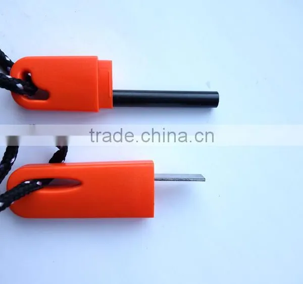 Survival Magnesium Flint Stone Fire Starter Lighter With Whistle Camping Hiking Outdoor Tools photo-4