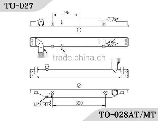 China Good Price With Excel Tank Engine Part for Rafiator Plastic Tank for Toyota Car photo-3