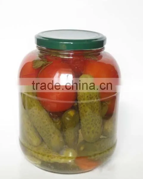 Assorted Cucumber + Big Tomato in Jar 1500ml
