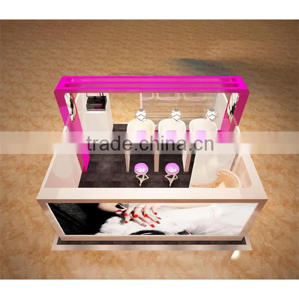 Customized Hot Sale Free Design Nail Bar Kiosk photo-4