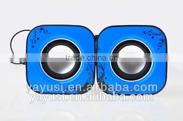 2.0 Cheap Usb Computer Speaker With Passive Vibration ,portable Mini Speaker Box photo-2