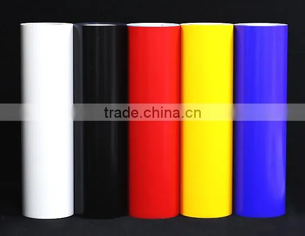 GIO-FLEX UR-AD/PU VINYL FOR TEXTILE HEAT TRANSFER FILM WITH ADHESIVE PET CARRIER FOR CAD PLOTTER CUT