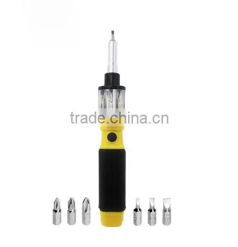 6 in 1 Multifunction Portable Hand Screwdriver All-in-One Screw Driver and Bit Set photo-2