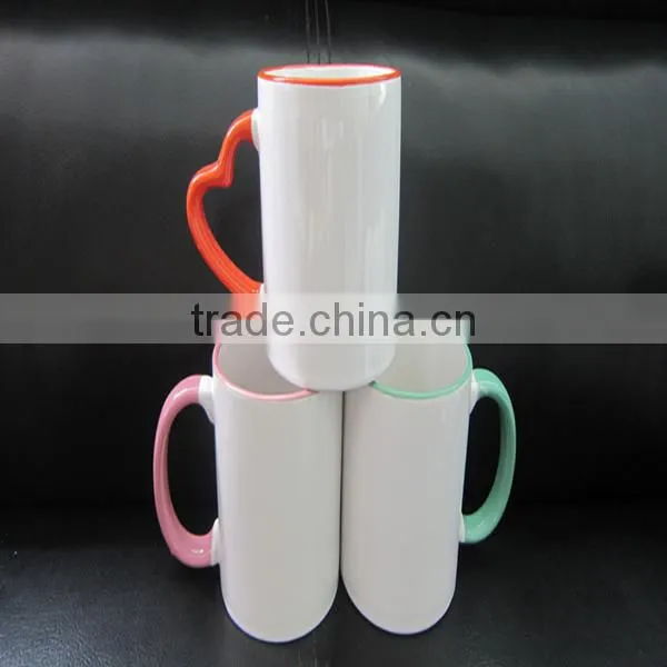 Sublimation Colorful Handel Coated Blank Ceramic Cup photo-6