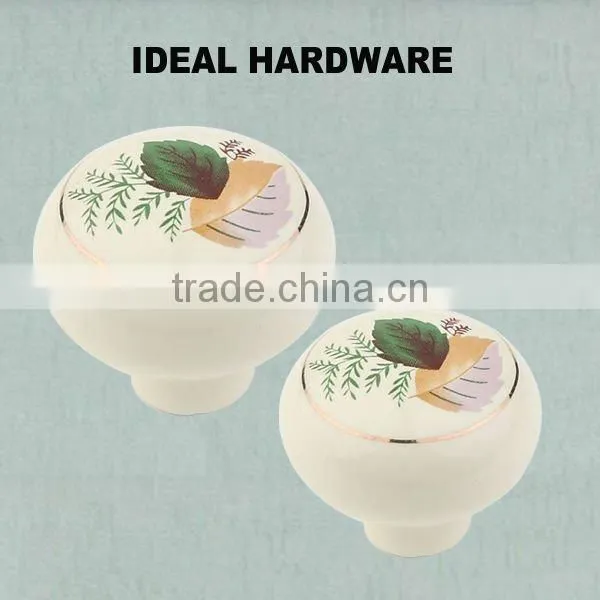 Decorative Ceramic Flower Knobs