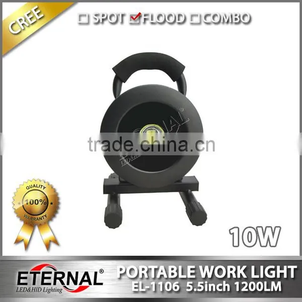 10W Roud 5.5" High Power Rechargeable Portable Led Work Light Outdoor Led Flood Light for Camping Emergency Use photo-2