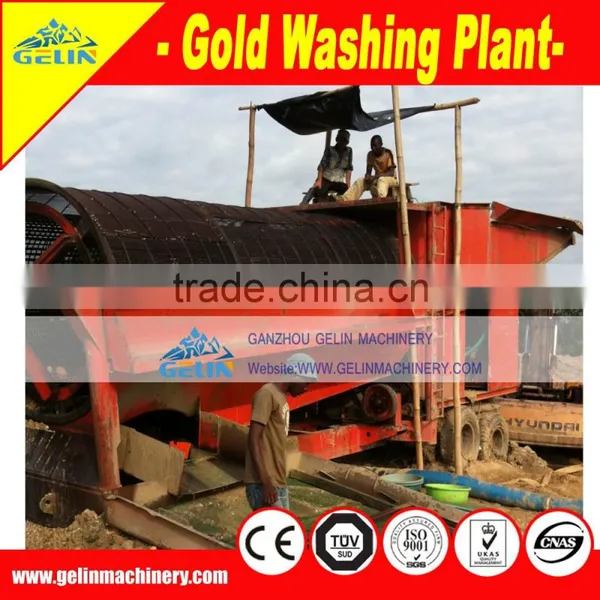 Mobile Small Trommel Scrubber Plant for Gold Washing photo-4