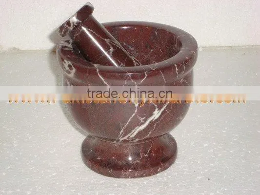 MARBLE MORTAR AND PESTLE HANDICRAFTS photo-3