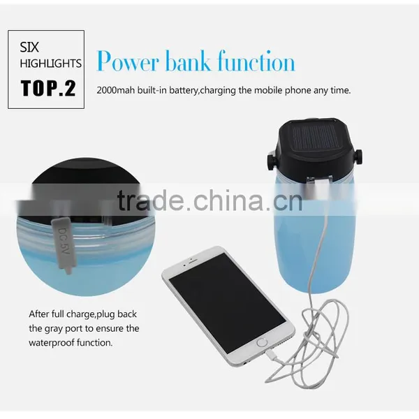 Amazon Hottest Waterproof USB Rechargeable Led Lantern Light Tent Camp Lamp photo-3