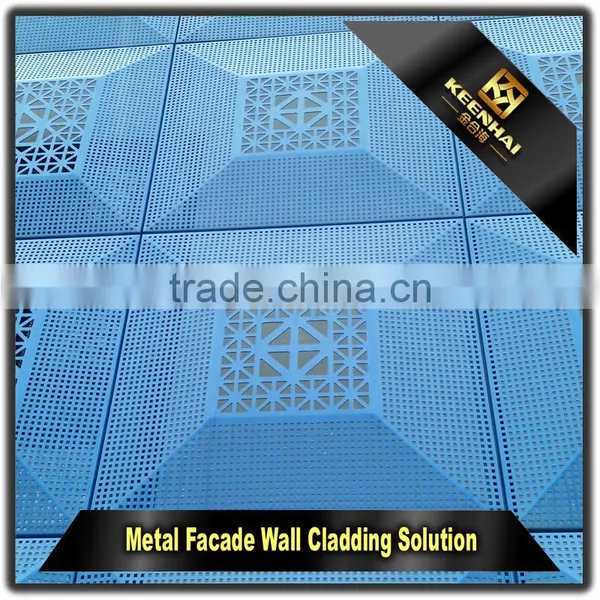 Metal Aluminium Laser Cut Peforated Exterior Wall Cladding Panel for Facade photo-2