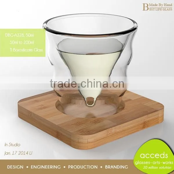 Unbreakable Pyrex Drinking Custom Small Glass Tea Cups With Saucer photo-4