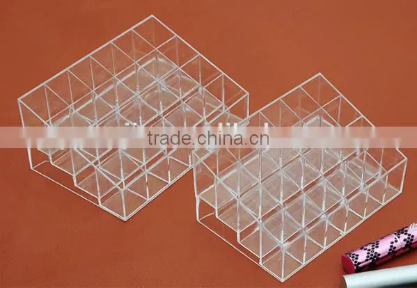 24 Lattices Plastic Lipstick Cosmetic Storage Rack photo-2