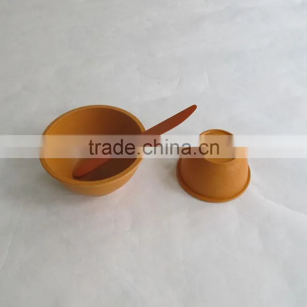 Environmental Unique Pretty Design Bamboo Fiber Bowl Set photo-3