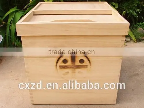 Wood Material Raw Rice Storage Use Wooden Rice Box photo-2