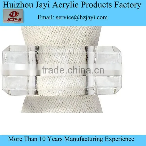 High Quality Wholesale Acrylic Christmas Napkin Ring,clear photo-2