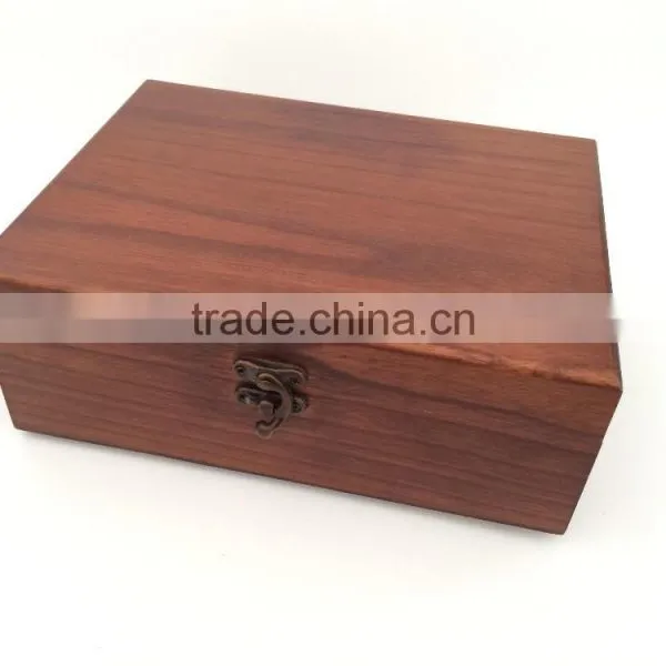 Cusom Logo Engraved Natural Paulownia Wooden Teabox photo-4