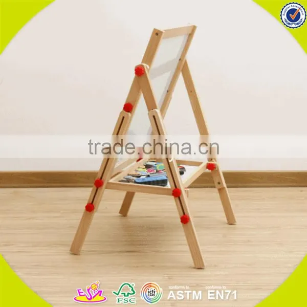 2017 Wholesale New Products Kids Wooden Blackboard Easel Best Sale Children Wooden Blackboard Easel W12B107 photo-3