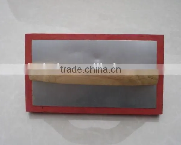 High Quality Hand Tools, Wooden Handle Trowel Float With Eva Blade photo-3