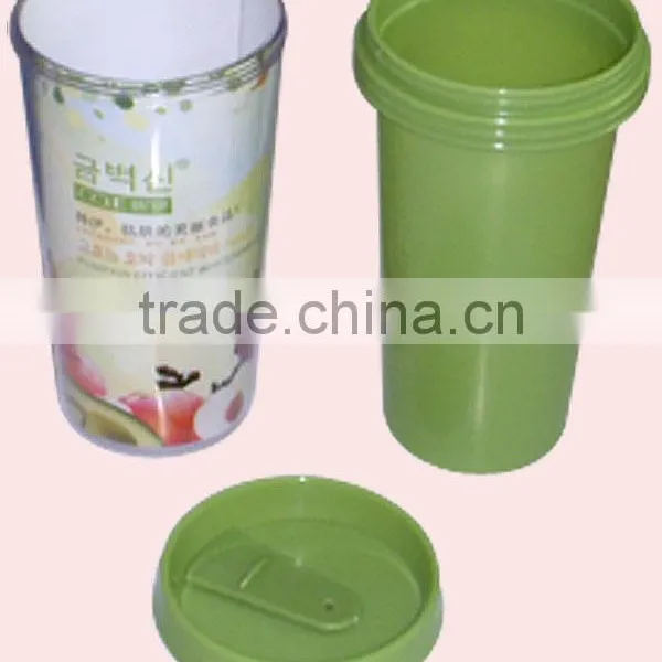Custom LOGO Double Wall Water Cup Plastic Promotional Gift Bottle photo-2