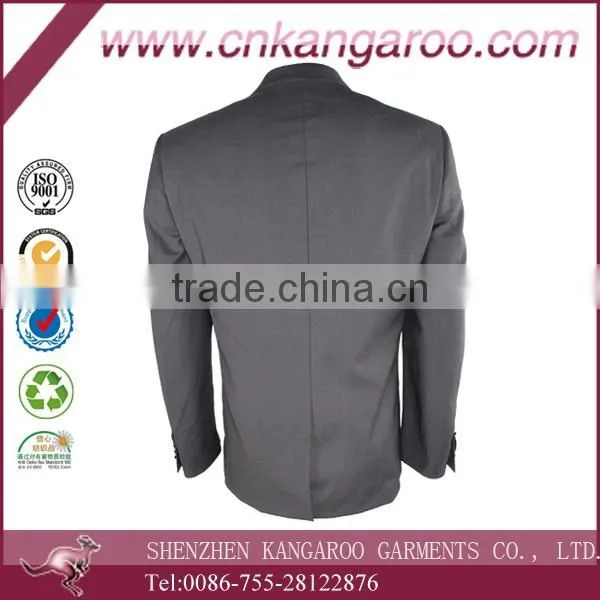 Polyester Viscose Breathable Custom Classic Business Mens Blazer photo-4