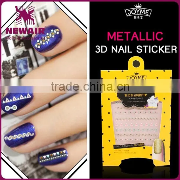 New Air Hot Sale Metallic 3D Nail Sticker photo-6