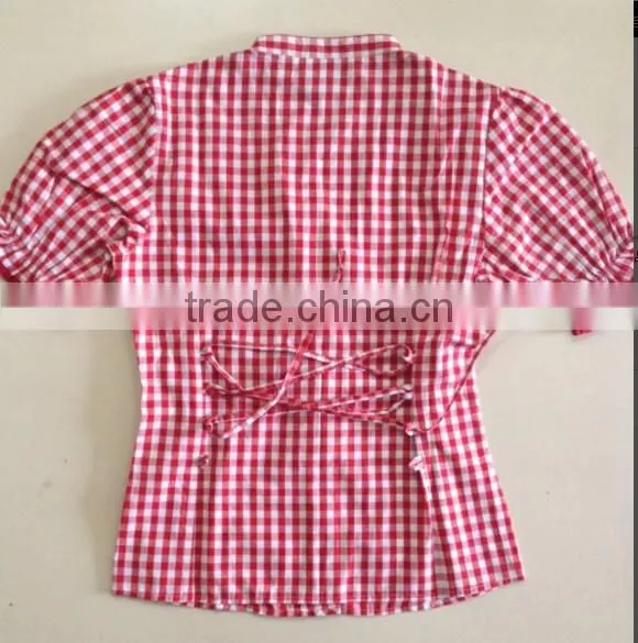 100%COTTON YARN DYED CHECK Girls SHIRT- SLIM FITTED photo-2