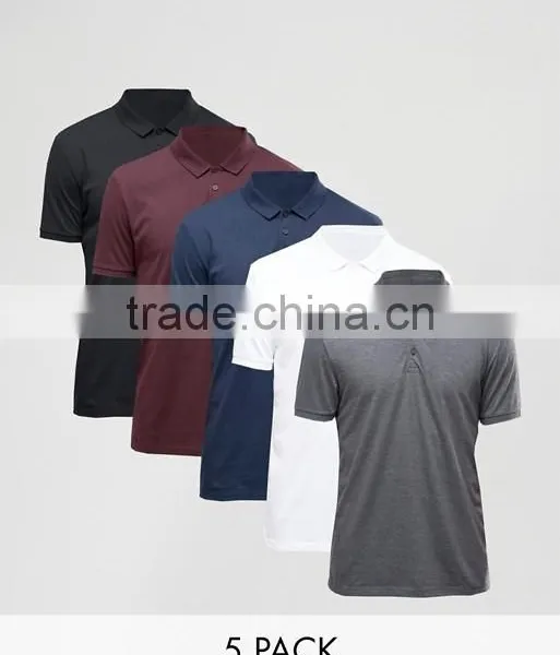 Factory Hot Sale Breathable Cotton Polo Collar Polo Shirt/Plain Black Machine Wash Polo Shirt photo-5