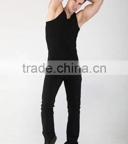 Custom 100%Cotton Fitness Tank Top,100%Cotton GYM Tank Top photo-3