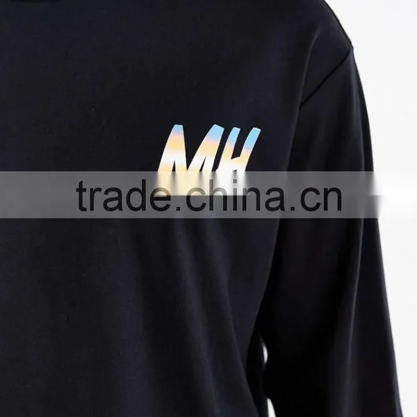 Cut and Sew Design Long Sleeves Custom Tshirt photo-2